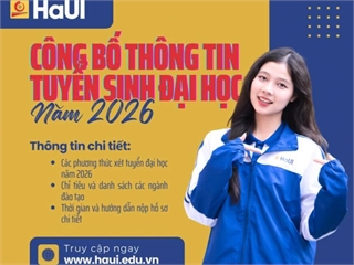 Thông tin tuyển sinh trình độ đại học năm 2026
