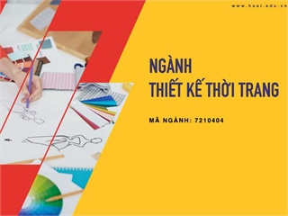 Ngành Thiết kế thời trang